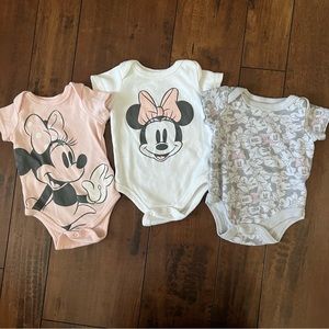 Minnie Mouse Onesie Bundle 3-4 months